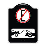 Spanish Parking Control Sign No Estacionar (No Parking) (With Symbol)