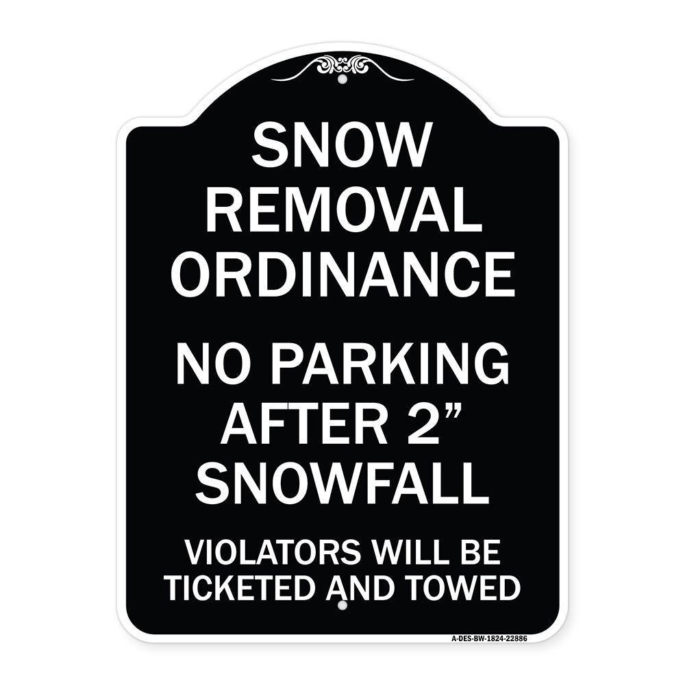 Snow Removal Ordinance - No Parking After 2 Snowfall