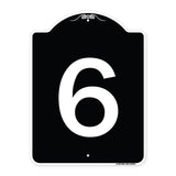 Sign with Number 6