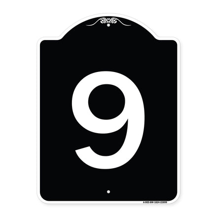 Sign with Number '9