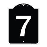 Sign with Number '7