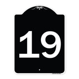 Sign with Number '19