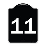 Sign with Number '11