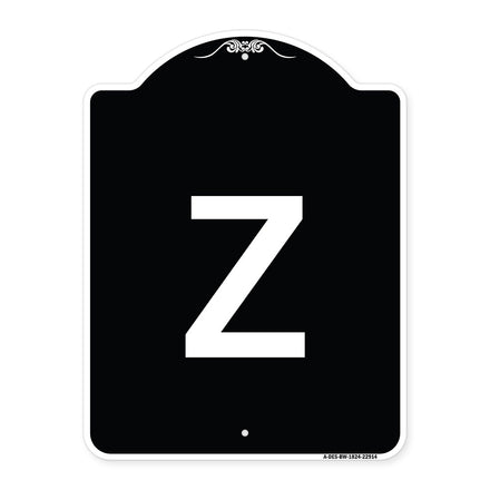 Sign with Letter Z