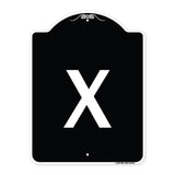 Sign with Letter X