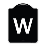 Sign with Letter W