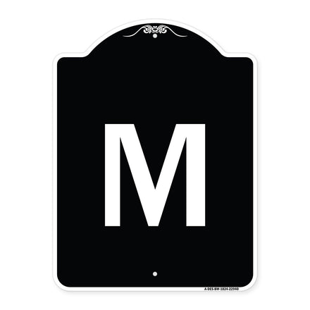 Sign with Letter M