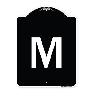 Sign with Letter M