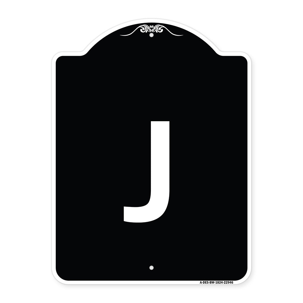 Sign with Letter J
