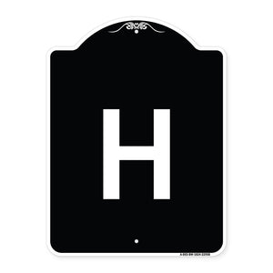 Sign with Letter H