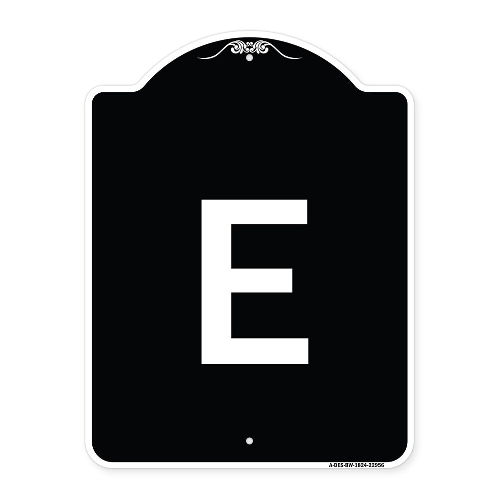Sign with Letter E