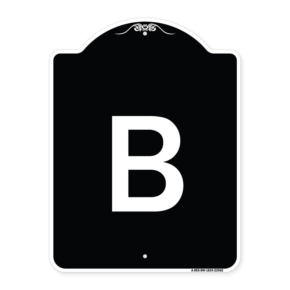 Sign with Letter B