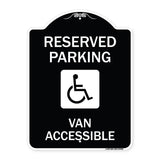 Reserved Parking Van Accessible with Symbol