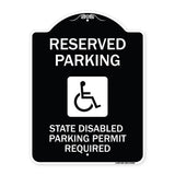 Reserved Parking State Disabled Parking Permit Required (Handicapped Symbol)