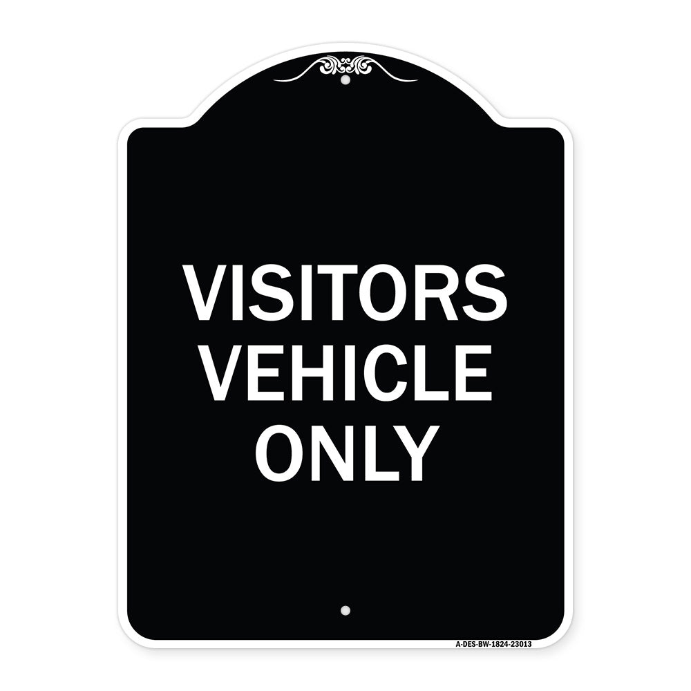 Reserved Parking Sign Visitor Vehicles Only