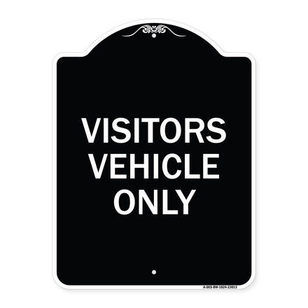 Reserved Parking Sign Visitor Vehicles Only