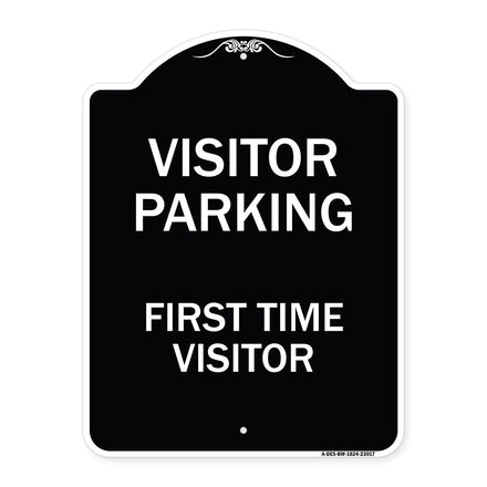 Reserved Parking Sign Visitor Parking First Time Visitor