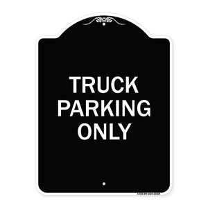 Reserved Parking Sign Truck Parking Only