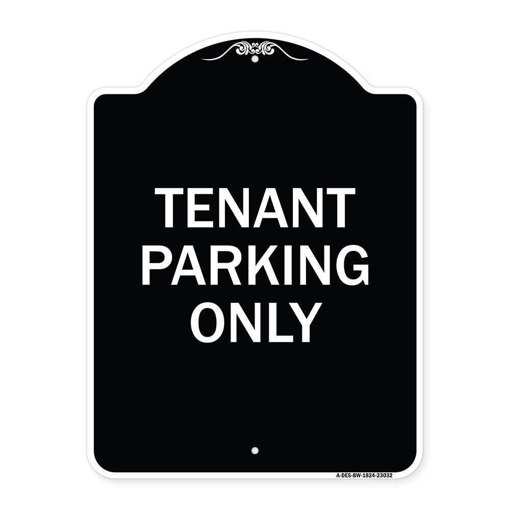 Reserved Parking Sign Tenant Parking Only