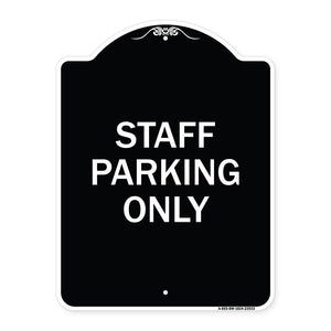 Reserved Parking Sign Staff Parking Only