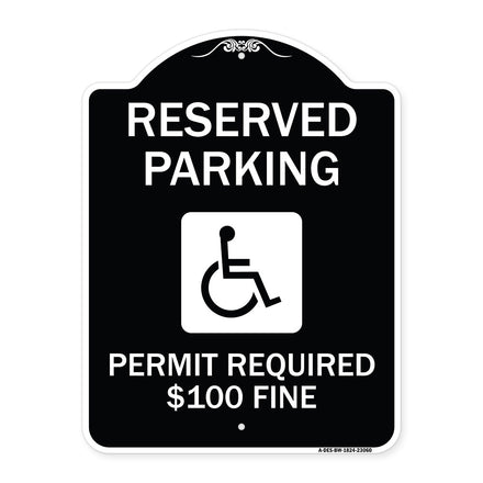 Reserved Parking Permit Required $100 Fine