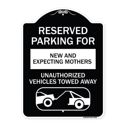 Reserved Parking for New and Expecting Mothers Unauthorized Vehicles Towed Away