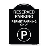 Reserved Parking - Permit Parking Only with Symbol
