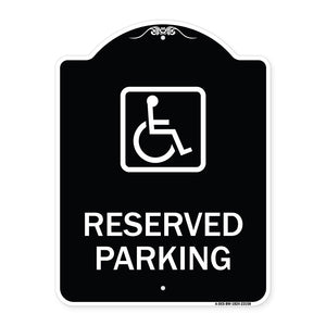 Reserved Parking (Handicapped Symbol) (Blue)