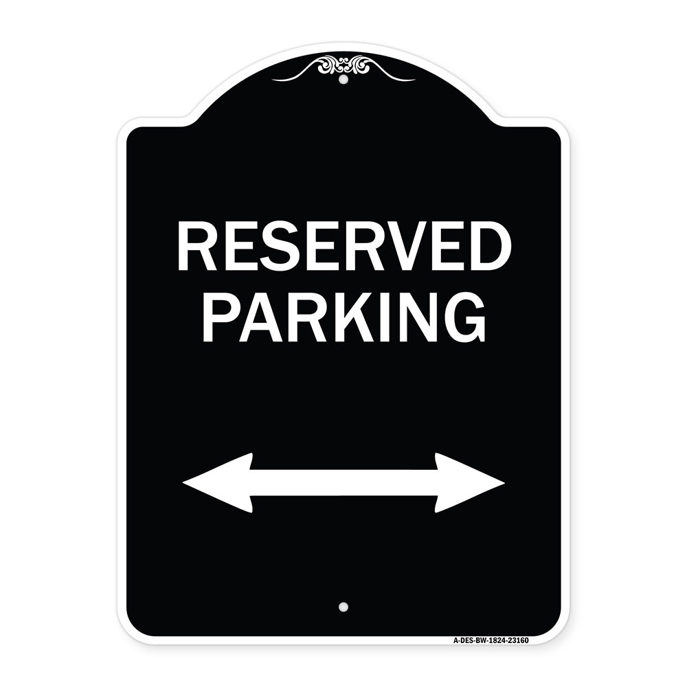 Reserved Parking (Arrow Pointing Left and Right)