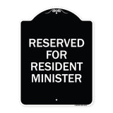 Reserved for Resident Minister