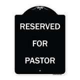 Reserved for Pastor