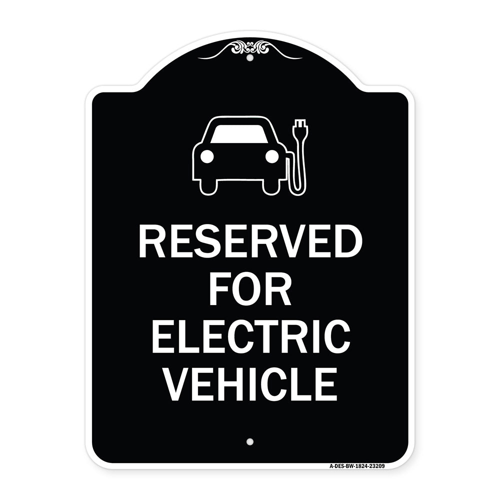 Reserved for Electric Vehicle (With Graphic)