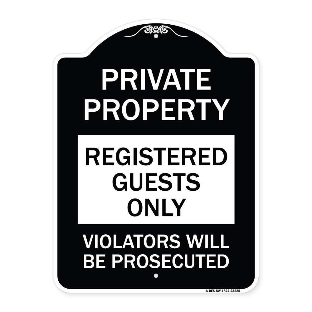 Registered Guests Only Violators Will Be Prosecuted