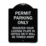 Register Your License Plate in Office or It Will Be Towed Away
