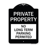 Private Property - No Long-Term Parking Permitted