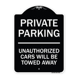 Private Parking Unauthorized Cars Will Be Towed Away