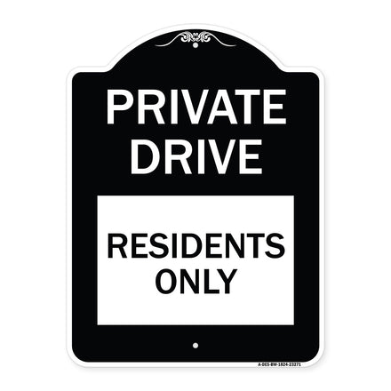 Private Drive Sign Private Drive - Residents Only