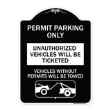 Permit Parking Only Unauthorized Vehicles Will Be Ticketed Vehicles Without Permits Will Be Towed (With Graphic)