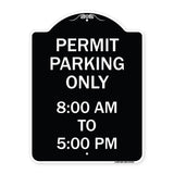 Permit Parking Only 8-00 Am to 5-00 Pm
