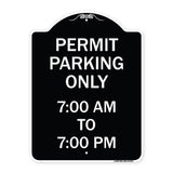 Permit Parking Only 7-00 Am to 7-00 Pm