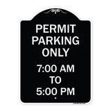 Permit Parking Only 7-00 Am to 5-00 Pm