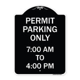 Permit Parking Only 7-00 Am to 4-00 Pm