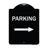 Parking Sign (Right Arrow)