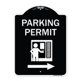 Parking Permit (With Right Arrow Symbol)