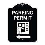 Parking Permit (With Left Arrow Symbol)