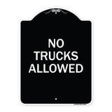 Parking Lot Sign No Trucks Allowed