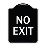 Parking Lot Sign No Exit