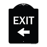 Parking Lot Sign Exit Sign (Left Arrow)