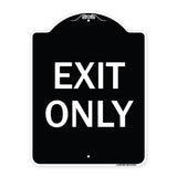 Parking Lot Sign Exit Only