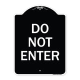 Parking Lot Sign Do Not Enter